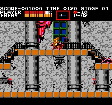 Vs. Castlevania screen shot game playing